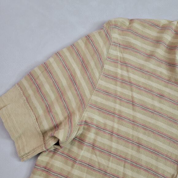 VTG Y2K Polo Ralph Lauren Sportswear Henley Shirt Mens Size XLarge Striped Retro - Picture 4 of 8